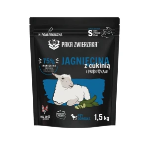 Paka Zwierzaka - Karma sucha Jagnięcina z cukinią "S" 1,5kg