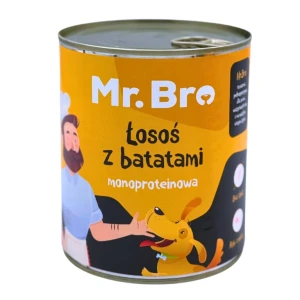 Mr. Bro Monoproteinowa karma  - Łosoś z Batatami 800g