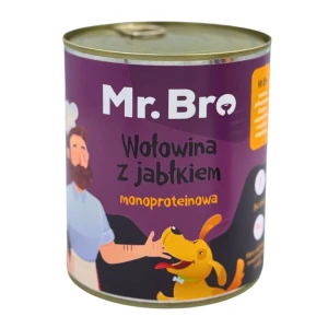 Mr. Bro Monoproteinowa karma  -  Wołowina z Jabłkami 800g