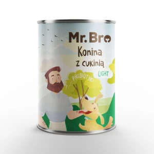 Mr. Bro LIGHT Konina z Cukinią z Prebiotykami 400g