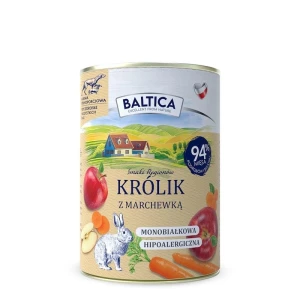 Baltica - Karma mokra Królik z marchewką 400g  
