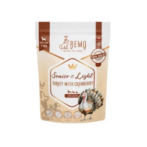 Bemo Senior & Light - karma sucha dla psiego seniora i psów z nadwagą - indyk z żurawiną