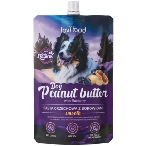 Lovi Food Peanut Butter with Blueberry - pasta orzechowa dla psa i kota, z borówkami - 300g