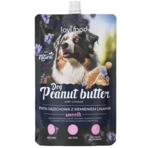 Lovi Food Peanut Butter with Linseed - pasta orzechowa dla psa i kota, z siemieniem lnianym - 300g 