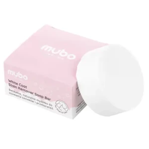 Mubo White Coat Stain Remover Soap Bar 40g - naturalne mydełko na zacieki u psa i kota
