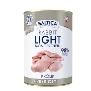 Baltica - Karma mokra królik  Mono Light 400g