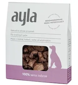 AYLA serca z indyka liofilizowane przysmaki dla psa (28g)