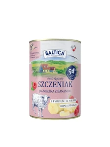 Baltica - Karma mokra Szczeniak Jagnięcina z bananem 400g 
