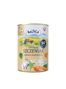 Baltica - Karma mokra Szczeniak Królik z marchewką 400g  