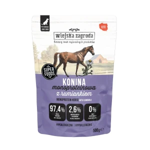Wiejska Zagroda - Karma mokra dla psa Monoproteinowa Konina (dorosły) 500g 