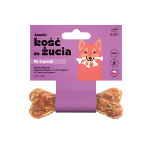 Azanki Kość do żucia NA ŁAPETYT ze żwaczem S/M 12cm