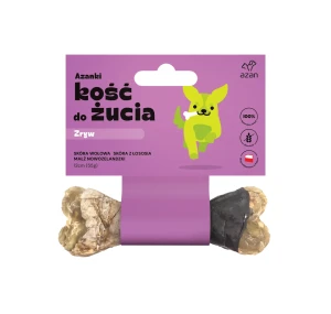 Azanki Kość do żucia ZRYW z małżami nowozelandzkimi, MSM i chondroprotektorami S/M 12cm