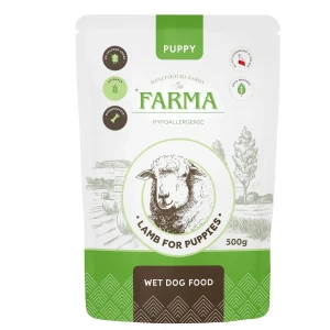 FARMA Manufaktura Jagnięcina Puppy 500g – Saszetka