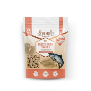 Bemo - Freeze Dried Meat Snacks Salmon - Liofilizowane smaczki z mięsa łososia 70g