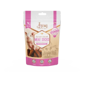 Bemo - Meat Sticks Pork - Półmiękkie przysmaki dla psów z Wieprzowiną 180g
