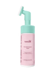 Totobi - Microbiompaw Foam - wzmacniająca mikrobiom pianka do mycia łapek, bez użycia wody z silikonową szczoteczką dla psa i kota, 200 ml