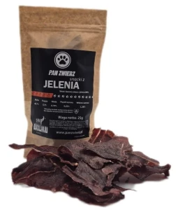 PanZwierz - Naturalne smaczki z jelenia 25g
