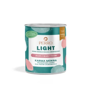 Perro - LIGHT Karma mokra Jeleń z warzywami – monobiałkowa formuła dla psów dorosłych 800g