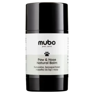 Mubo Paw & Nose Fragrance Free Natural Balm Stick 25g - naturalne masełko do łap i nosa w sztyfcie, dla psa i kota, bezzapachowe