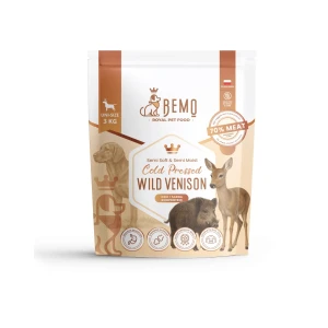 Bemo - Cold Pressed Wild Venison - karma tłoczona na zimno dla psów z dziczyzną i sarniną 3kg