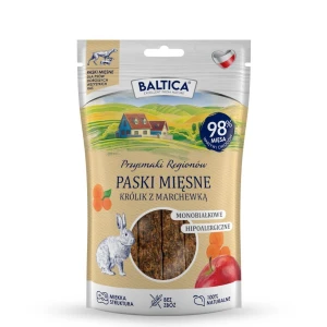 BALTICA PRZYSMAKI REGIONÓW - Mięsne paski Królik z marchewką 90g