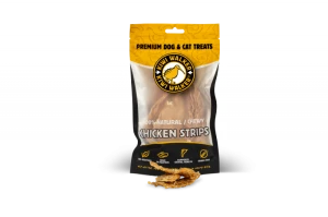 Kiwi Walker 100% KURCZAK PASKI Przysmaki suszone powietrzem dla psa i kota 100g