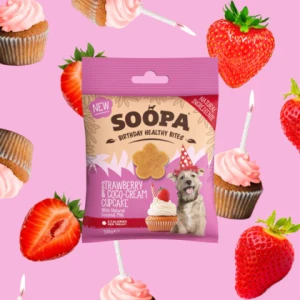 SOOPA Healthy Bites dla psa – Truskawka i Kokos (50g)