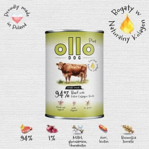 Ollo Plus Kolagen Wołowina - karma mokra dla psa 400g