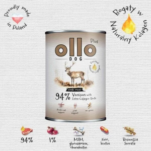 Ollo Plus Kolagen Jeleń - karma mokra dla psa 400g