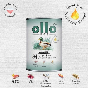 Ollo Plus Kolagen Kaczka - karma mokra dla psa 400g