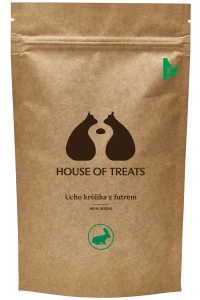 HOUSE OF TREATS - Ucho królika z futrem 14 szt.