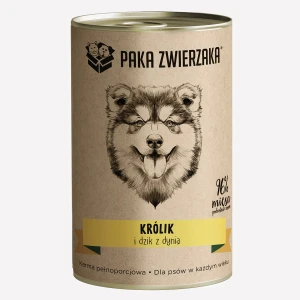 Paka Zwierzaka - Karma mokra dla psa Królik i dzik z dynią 400g