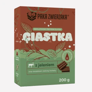 Paka Zwierzaka - Ciastka dla psa  Jeleń z zieloną herbatą 200g