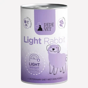 Karma mokra dla psa -  PEPE VET Light Rabbit (królik) 400g