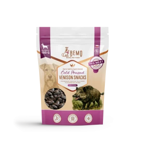 Bemo Cold Pressed Venison Snacks - półmiękkie smaczki z dziczyzną tłoczone na zimno dla psów