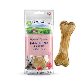 BALTICA PRZYSMAKI REGIONÓW - Kość do żucia jagnięcina z maliną 1 szt.