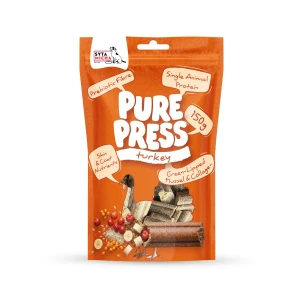 Syta Micha - Smaczki tłoczone na zimno z Indykiem dla psa - Pure Press Turkey 150 g