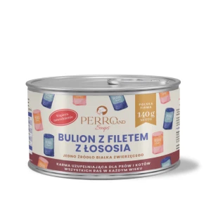 PERROland - Bulion z łososiem dla psa i kota - 140g