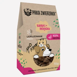 Paka Zwierzaka - Przysmaki liofilizowane Samo Mięsko KACZKA 70g