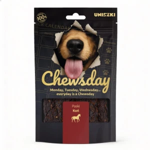 Uniszki - paski mięsne dla psa Chewsday koń 80g