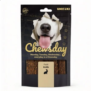 Uniszki - paski mięsne dla psa Chewsday królik 80g