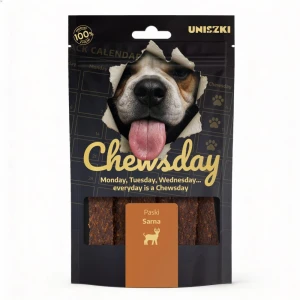 Uniszki - paski mięsne dla psa Chewsday sarna 80g