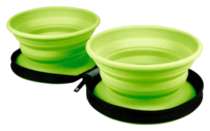 Kiwi Walker TRAVEL DOUBLE BOWL zestaw misek turystycznych zielonych