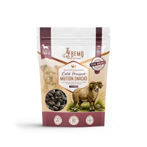Bemo Cold Pressed Mutton Snacks - półmiękkie smaczki z baraniną tłoczone na zimno dla psów 180g