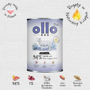 Ollo Plus Kolagen Jagnięcina - karma mokra dla psa 400g