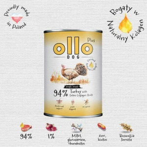 Ollo Plus Kolagen Indyk - karma mokra dla psa 400g