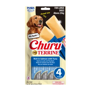 Inaba - Churu Terrine Salmon & Tuna Recipe 4x54g (216g) - Large dogs