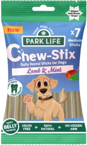 Dental stick dla psa Chew-Stix Jagnięcina i Mięta 180g/7szt