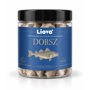 Liova Kawałki Dorsz – liofilizowany przysmak dla psa i kota 40g