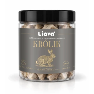 Liova Kawałki Królik – liofilizowany przysmak dla psa i kota 40g